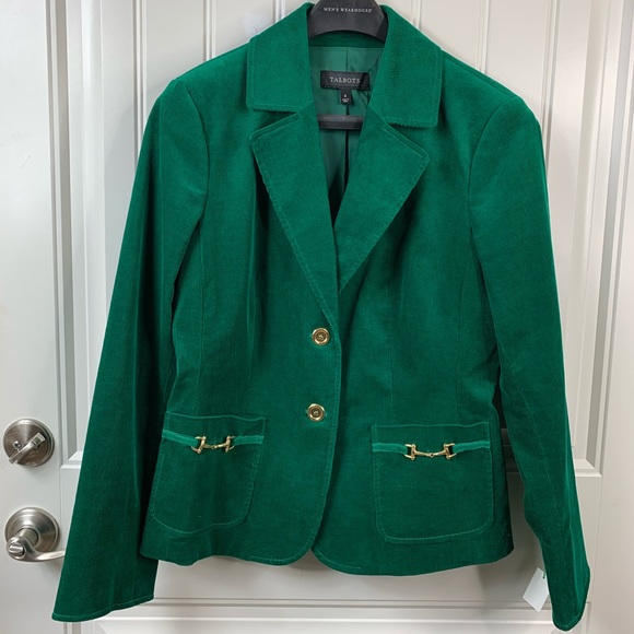 Talbots Jackets & Blazers - Talbot's Corduroy Horsebit Blazer Gold Buttons